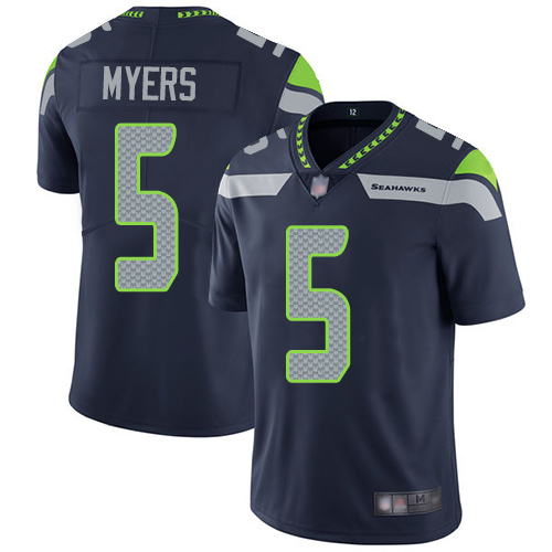 Seattle Seahawks Limited Navy Blue Men Jason Myers Home Jersey NFL Football #5 Vapor Untouchable->seattle seahawks->NFL Jersey